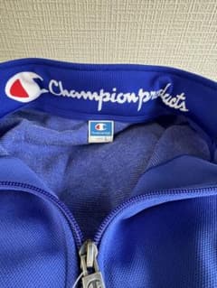 Champion ブルー ジップアップジャケット Lのサムネイル
