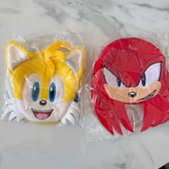 【新品】ソニック・ザ・ヘッジホッグ　フェイスポーチ　ナックルズ　テイルス