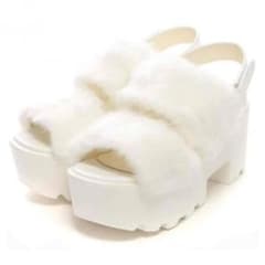 厚底ファーサンダルのサムネイル