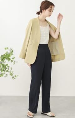 urban reserchリネンライクノーカラージャケットのサムネイル