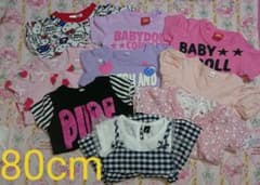 【80cm】半袖Tシャツ＊女の子＊9枚セットのサムネイル