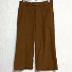 クロコダイル　ワイドパンツ ガウチョパンツ　レディース　S ブラウン
