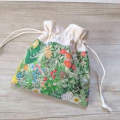 巾着 ハンドメイド ユキエモン 生地 - メルカリ