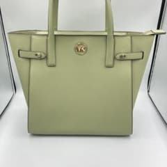 美品】マイケルコース トートバッグ ハンドバッグ 黄緑 グリーン 