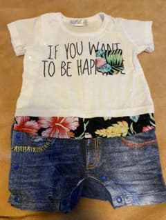 アロハ柄Tシャツロンパース 80のサムネイル