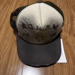 新品 AAKAM Dirty Washed Trucker Cap