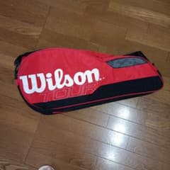 Wilson TOUR テニスラケットバッグ レッド ブラックのサムネイル