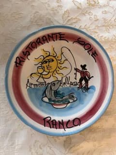 ブオンリコルド　絵皿　Ristorante Soleのサムネイル
