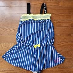 ALGY☆ワンピース水着 160cm 青白ストライプのサムネイル