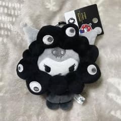 サンリオEXPOミャクミャクなりきりぬいぐるみ カラビナBC 黒（クロミ