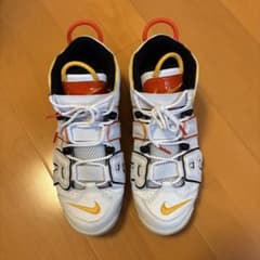 NIKE AIR MORE UPTEMPO ホワイト オレンジ イエローのサムネイル