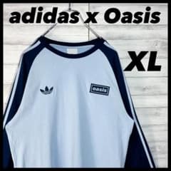 adidas × Oasis コラボ 新品タグ付 ロンT milet着用 XL milet着用 adidas Oasis ツアー ロンT 刺繍ロゴ XL - メルカリ
