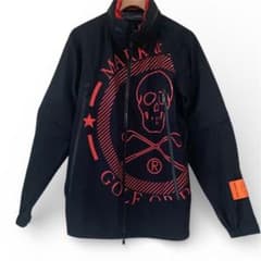 マークアンドロナ komatsu レインウェア ブラック/レッド - メルカリ