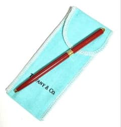 【美品】ティファニー ボールペン レッド×ゴールド 保存袋付き - 3