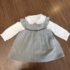 べべ　ストライプワンピース ブラウス セットのサムネイル