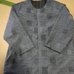 大島紬リバーシブルコート - メルカリ