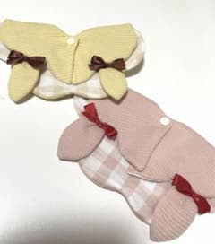 うさ耳スタイ ハンドメイド2点セットのサムネイル