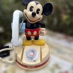 ミッキーマウス プッシュホン DK-641 電話機 ジャンク 中古 神田通信