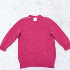 美品】CHANEL シャネル カシミヤ100%ニット ココマークボタン 34