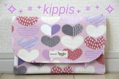 お薬手帳ケース　通帳ケース　キッピス×ハート柄　カラフル　【ハンドメイド】 お薬手帳ケース 通帳ケース マルチケース ハンドメイド kippis - メルカリ