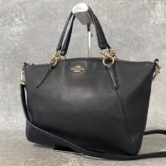 極美品 COACH コーチ ケルシー ハンドバッグ ショルダー 2way 黒 