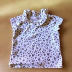 BELLWINK 花柄 フリルネック Tシャツのサムネイル