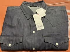 UNIQLO デニム　ウエスタンシャツ（長袖）のサムネイル