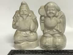 陶器製 福の神像 置物 クリーム色 - メルカリ