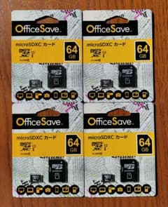 OfficeSave microSDXCカード 64GB 4個セットのサムネイル