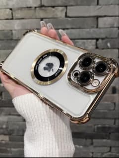 iPhone15plus 케이스 클리어 내충격 렌즈 보호 MagSafe 충전