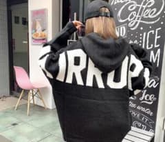 MIRROR9 ICON Knit Hoodie ブラック ミラーナインのサムネイル