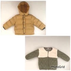 ptit main プティマイン  ダウン　中綿ジャケット　90センチのサムネイル