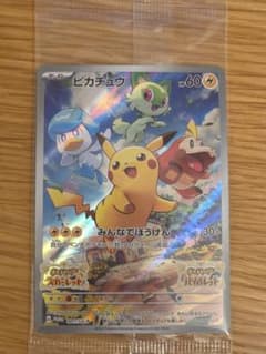 【未開封】ポケモンカード ゲーム特典　ピカチュウ　みんなでぼうけん　①のサムネイル