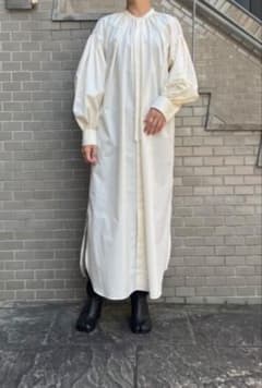HYKEのT/C ギャザーシャツワンピース - メルカリ