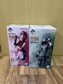 一番くじ NARUTO B賞 春野サクラ C賞 はたけカカシ フィギュアセット