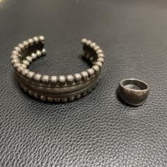 【限定値下げ中】メキシカンジュエリー　バングル　MEXICO Silva925 メキシカンジュエリー バングル リングMEXICO Silva925 - メルカリ
