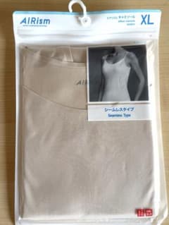 【新品】UNIQLO AIRism キャミソール XL ベージュのサムネイル