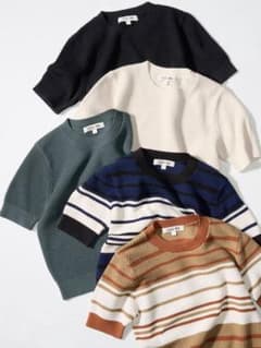 最終値下げUNIQLOコットンポップコーンクルーセーターのサムネイル