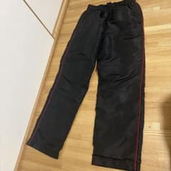 キッズ ロングパンツ ブラック レッドラインのサムネイル