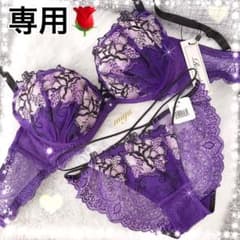 リピ割-100☆ホワイトH75/L♡レースアップフラワー♥️ブラ&ショーツ