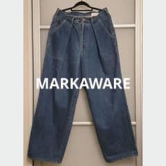 MARKAWARE マーカウェア 1タック ワイドデニム バギー 2 MARKAWARE マーカウェア 1タック ワイドデニム バギー 2 - メルカリ