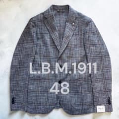 新品未使用 L.B.M.1911 チェック柄 テーラードジャケット 48 - メルカリ