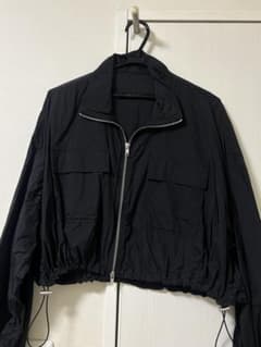 INGNI ブラックナイロンジッパージャケットのサムネイル