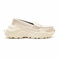 AKIKOAOKI 厚底 ローファー IVORY×IVORY
