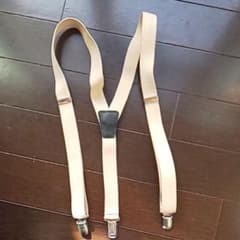 サスペンダー　ベージュ色のサムネイル