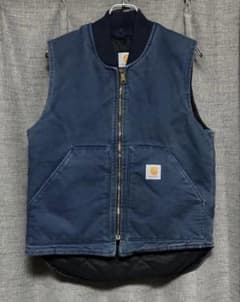 Carhartt ダウンベスト ネイビー　M 腰ゴムのサムネイル