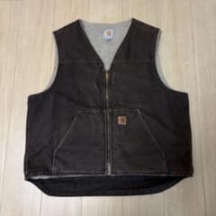 carhartt カーハート V26 ダックボアベスト ダークブラウン DKB - メルカリ