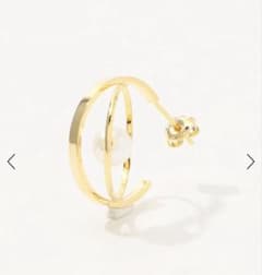 januka〉フープパールピアス　片耳のサムネイル