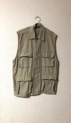 ＶＣＭ　値下げ不可　ROTHCO/ロスコBDUミリタリーシャツ リメイクベストのサムネイル