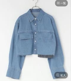 LOWRYS FARM デニムショートシャツ FREEサイズのサムネイル